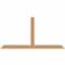 Ekena Millwork Portland Timber Gable Bracket, Western Red Cedar, 96"W x 48"H x 1 1/2"D x 5 1/2"F, 12/12 Pitch GBW096X48X0206POR00SWR - alternate 1
